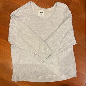 Gray, lightweight Aerie sweatshirt.